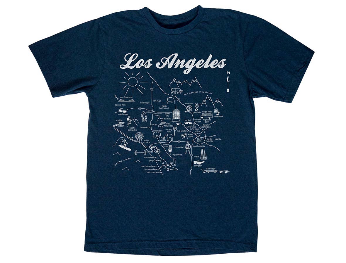 Los Angeles Adult Tee - Navy