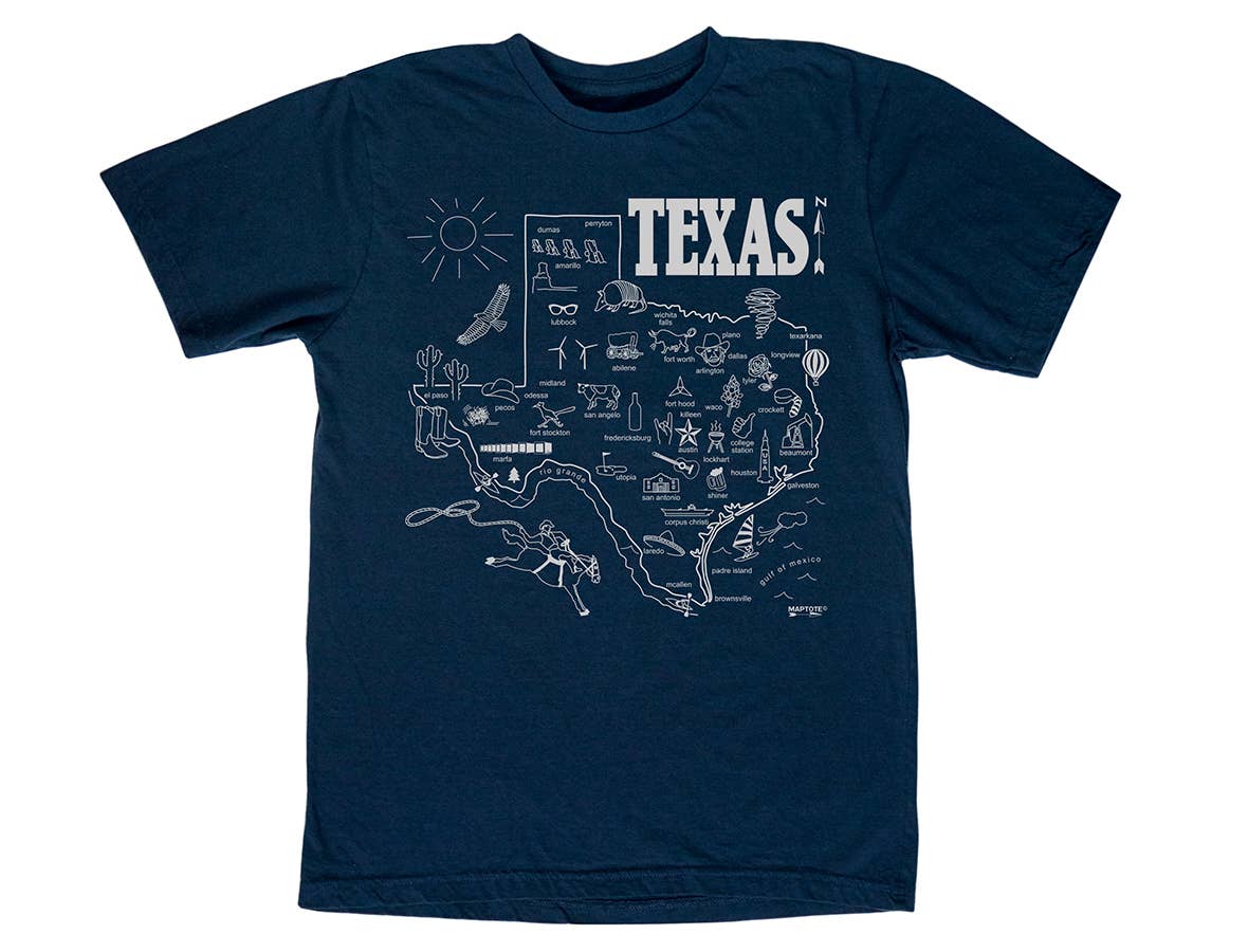 Texas Adult Tee - Navy