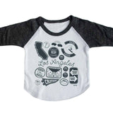 Los Angeles Pins & Patches Baby Baseball Tee