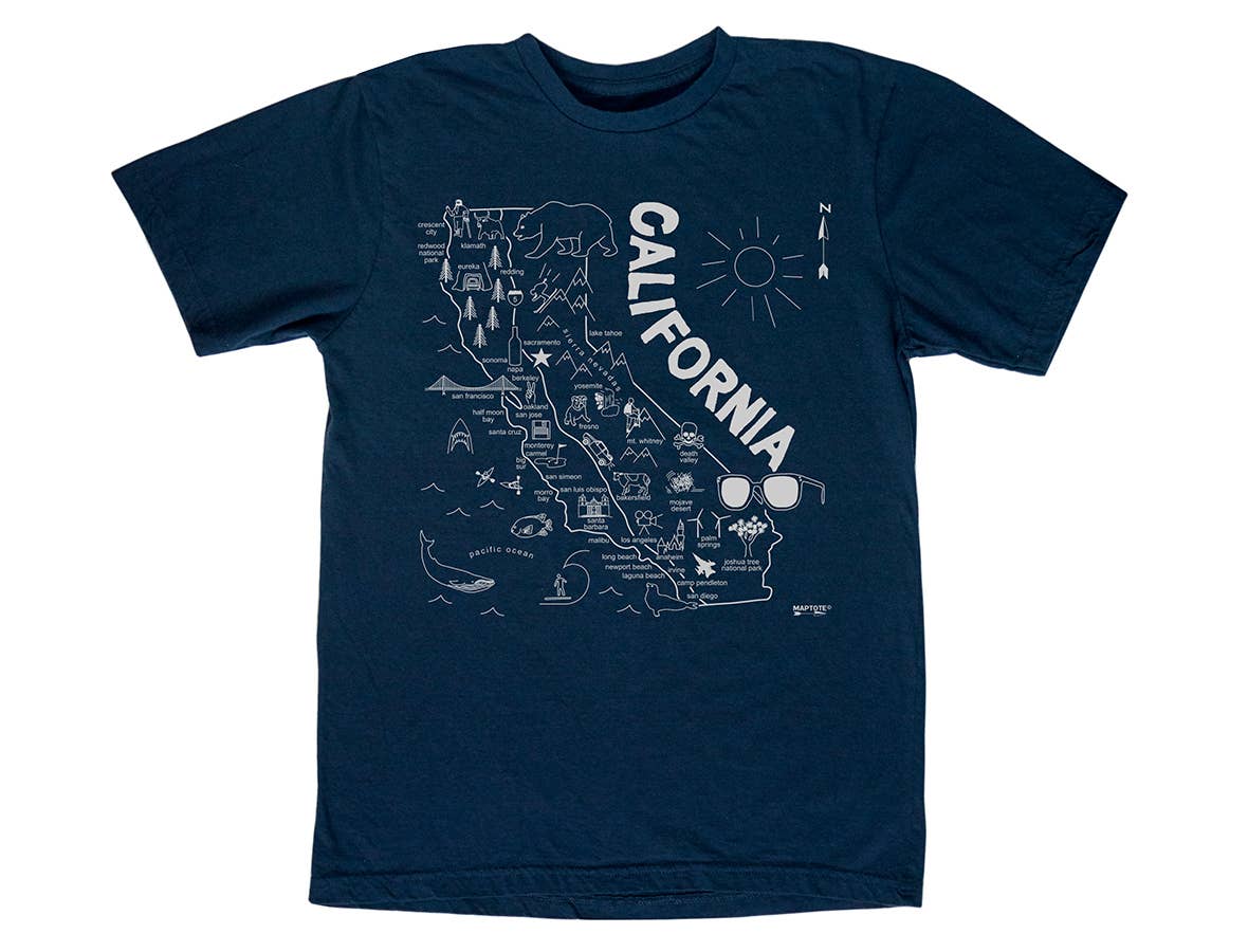 California Adult Tee - Navy