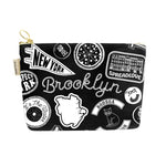 Brooklyn Pins & Patches Zipped Pouch