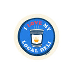 New York City I Love My Local Deli Coffee Cup Sticker