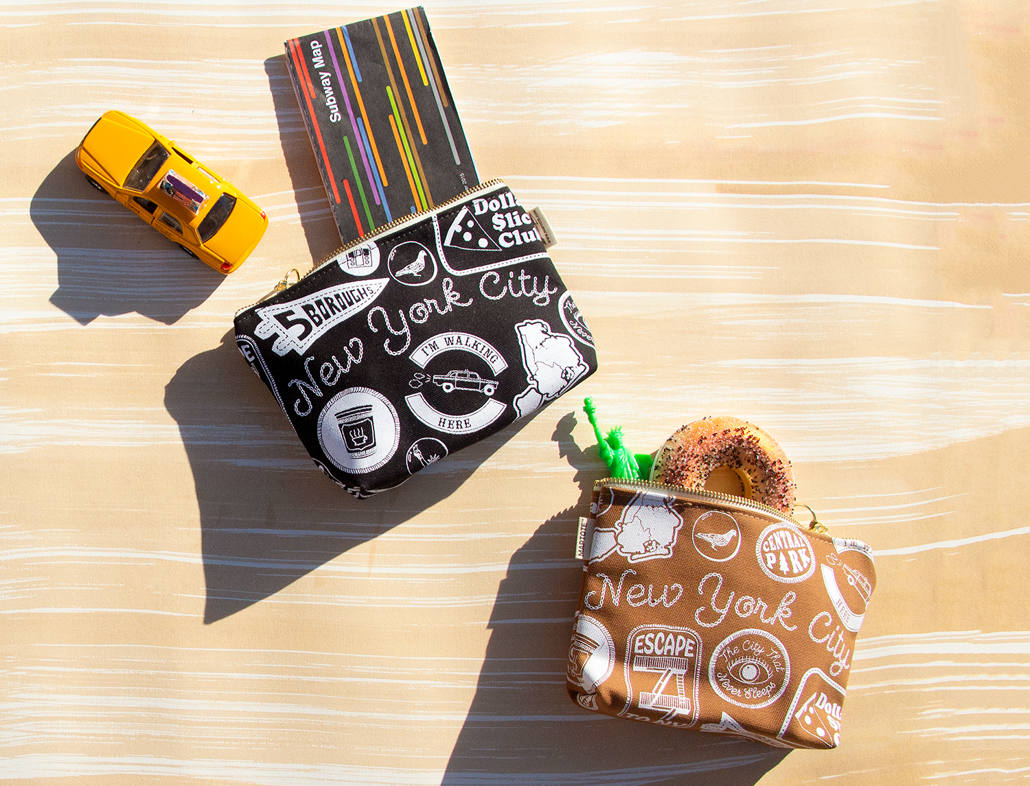 New York City Pins & Patches Zipped Pouch