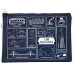 San Francisco Flat Zip Pouch