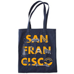 San Francisco Font Denim Tote
