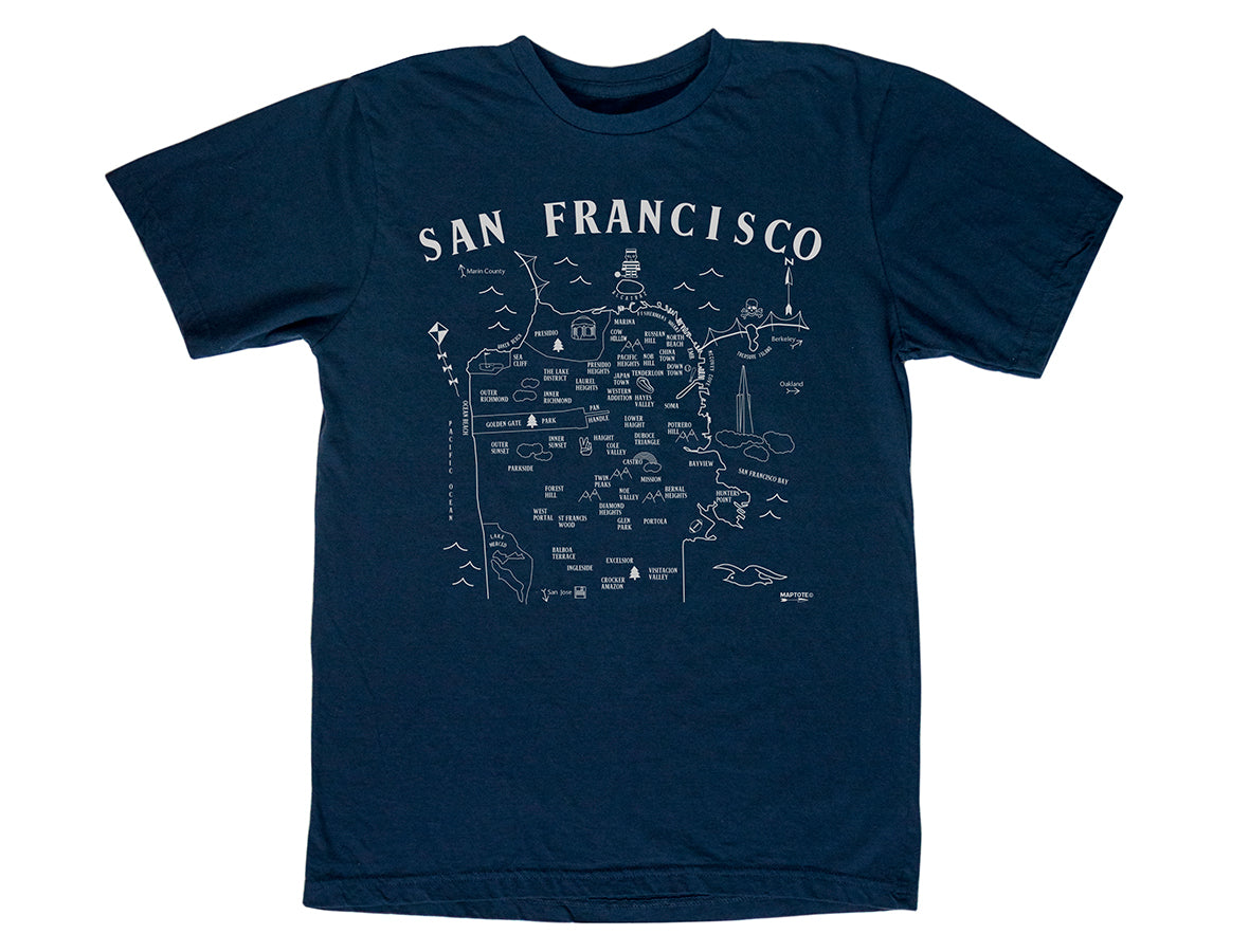 San Francisco Adult Tee Navy - Old Design