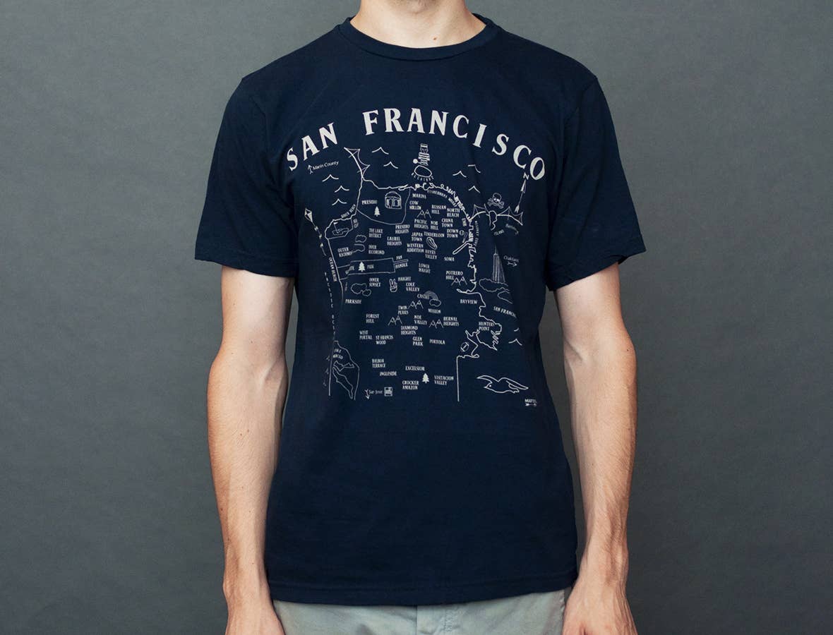San Francisco Adult Tee Navy