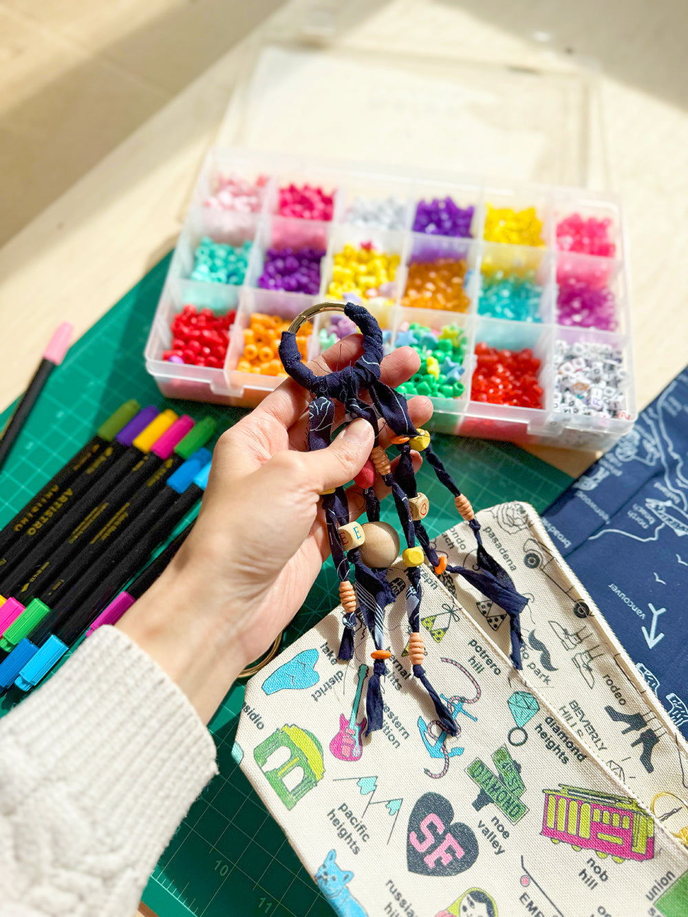 Get Crafty DIY: Bandana Charm and Color Your Pouch