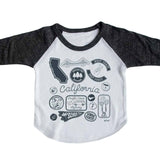 California Pins & Patches Baby Baseball Tee