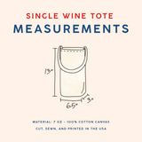 Sonoma County Single Wine Tote