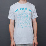 San Francisco Adult Tee - Silver