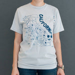 California Adult Tee - Silver