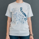 California Adult Tee - Silver