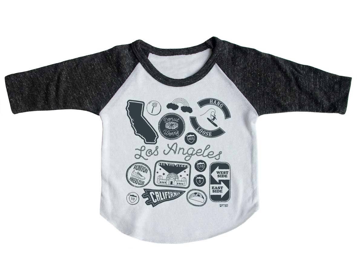 Los Angeles Pins & Patches Baby Baseball Tee