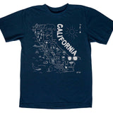 California Adult Tee - Navy