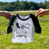 California Pins & Patches Baby Baseball Tee