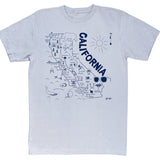 California Adult Tee - Silver
