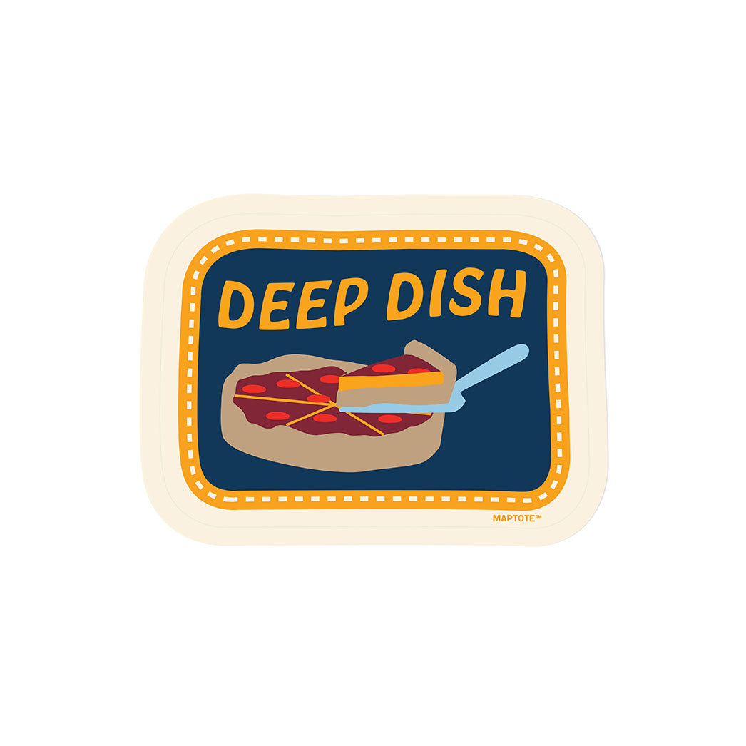 Chicago Deep Dish Pizza Sticker 