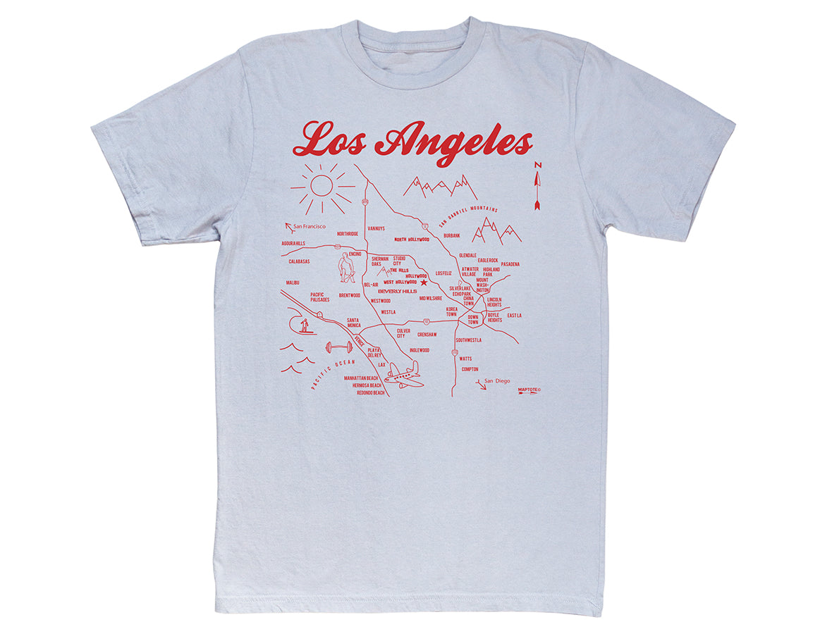 Los Angeles Adult Tee - Silver