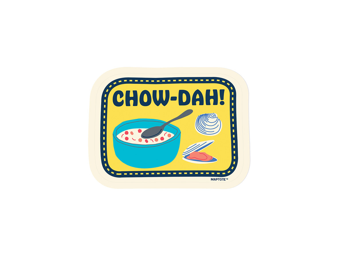 Boston Chow-dah! Sticker