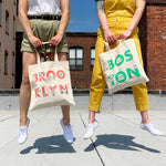 Boston Font Grocery Tote