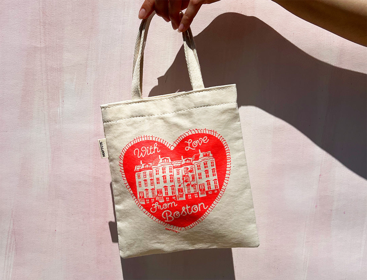 Boston Heart Tiny Tote