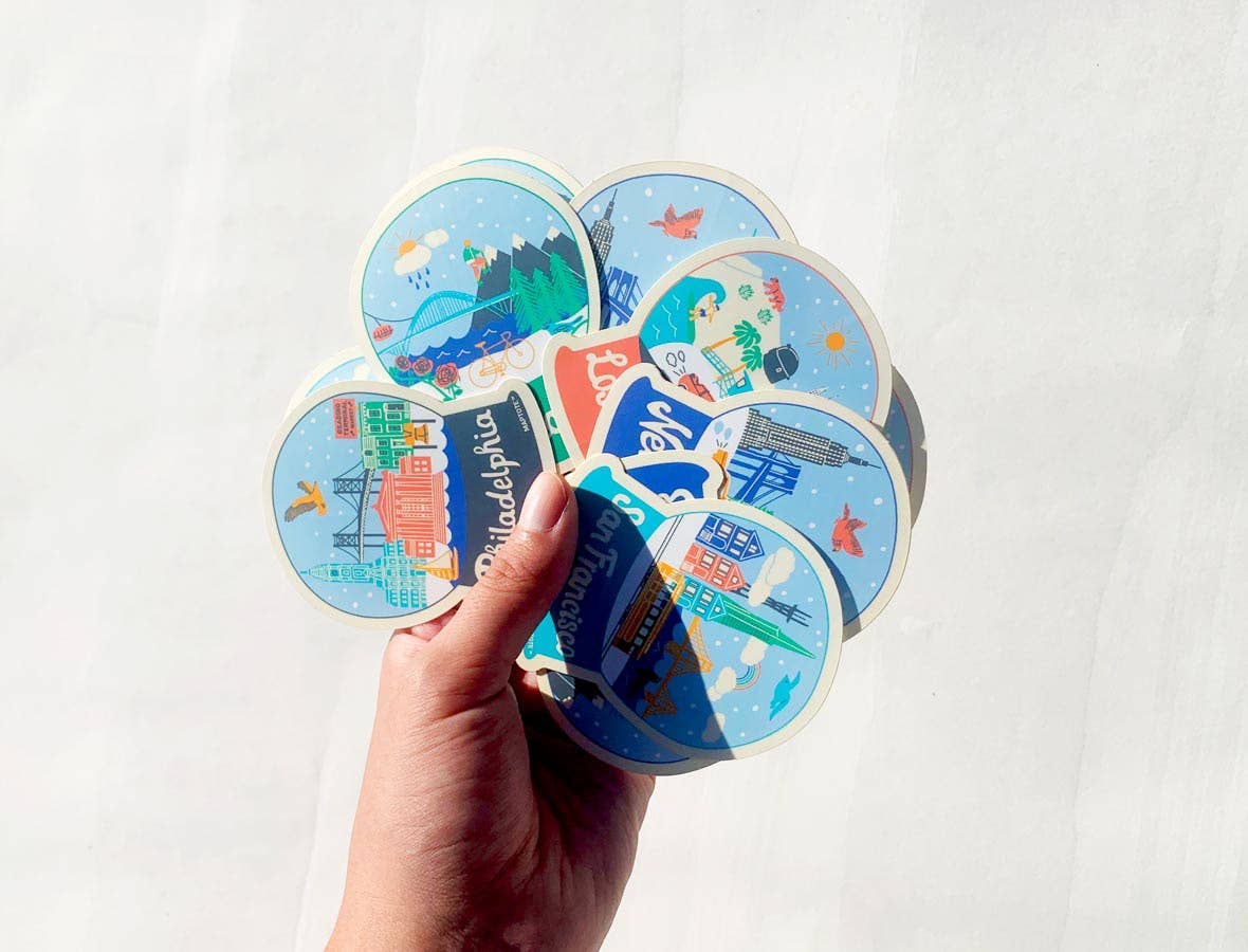 Boston Snowglobe Sticker