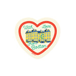 Boston With Love Rowhouses Sticker