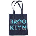 Brooklyn Font Denim Tote