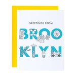 Brooklyn Font Greeting Card