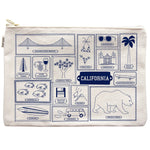 California Flat Zip Pouch