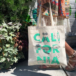 California Font Grocery Tote