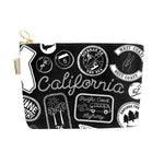 California Pins & Patches Zipped Pouch