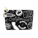 California Pins & Patches Zipped Pouch