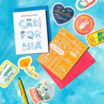 California Rainbow Poppy Sticker