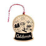 California Wood Ornament