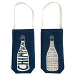 Champagne Single Wine Totes