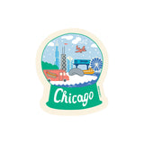 Chicago Snowglobe Sticker