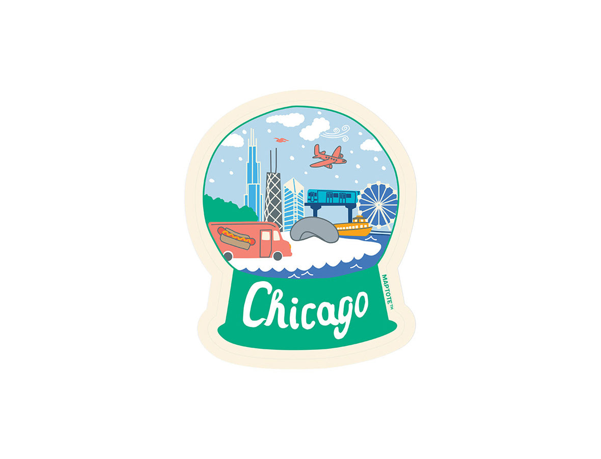 Chicago Snowglobe Sticker