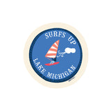 Chicago Surfs Up Lake Michigan Sticker