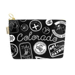 Colorado Pins & Patches Zipped Pouch
