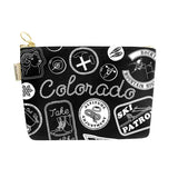 Colorado Pins & Patches Zipped Pouch