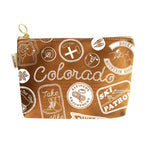 Colorado Pins & Patches Zipped Pouch