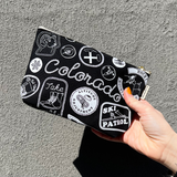 Colorado Pins & Patches Zipped Pouch
