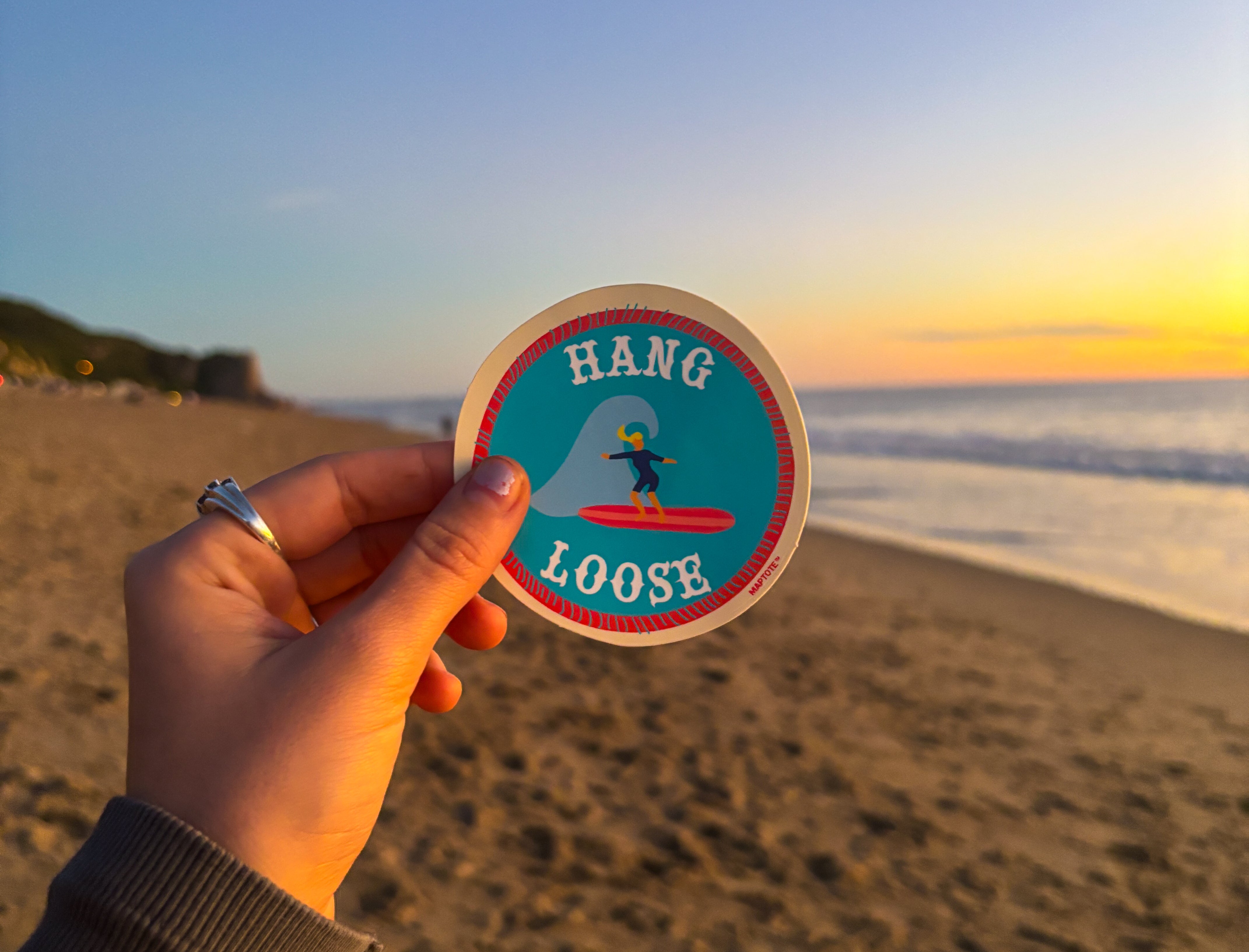 Los Angeles Hang Loose Sticker