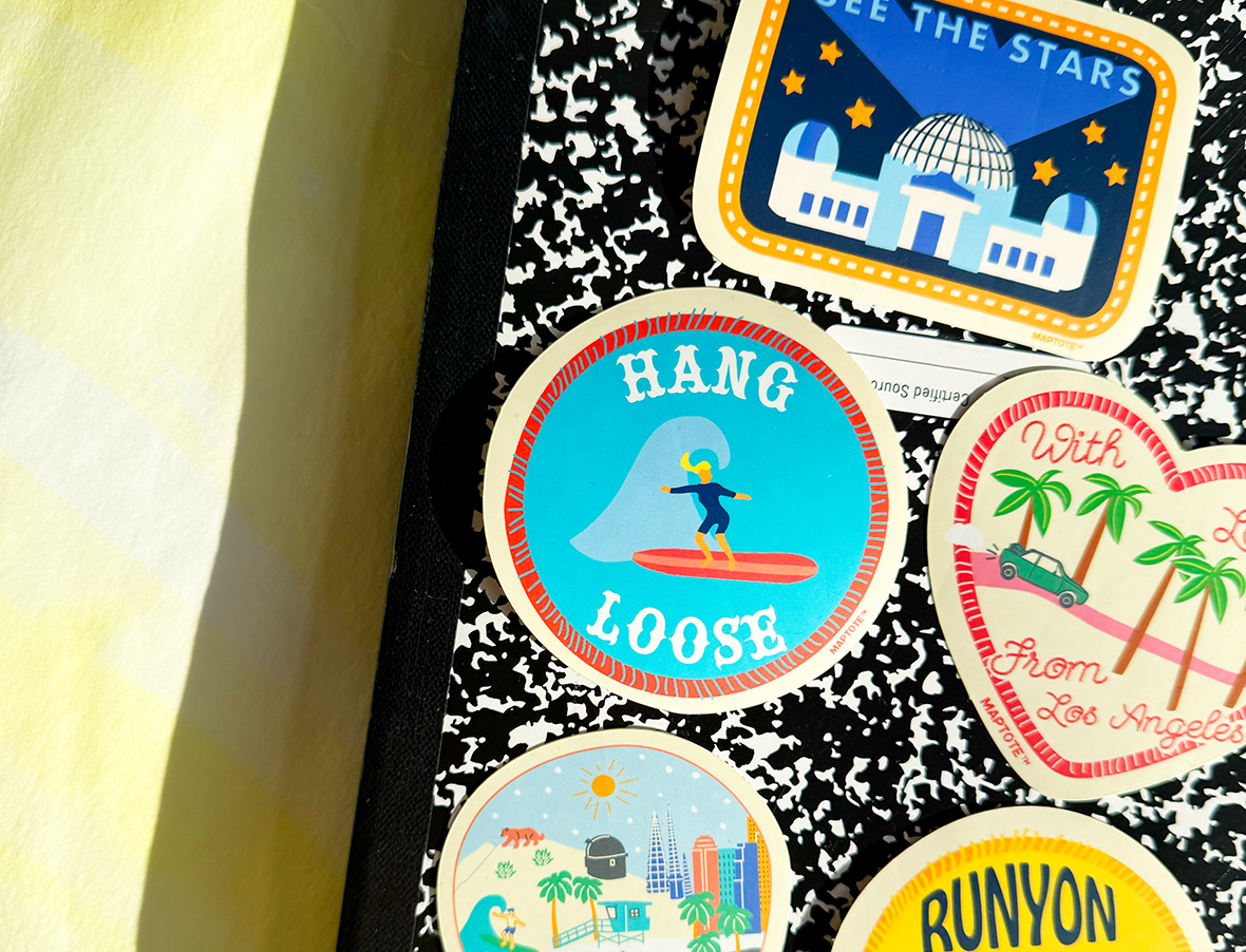 Los Angeles Hang Loose Sticker