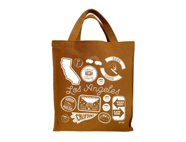 Los Angeles Shopper Tote - Cotton Canvas Map Bag – Maptote