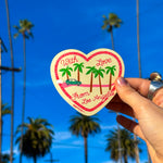 Los Angeles With Love Palm Trees Sticker