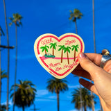 Los Angeles With Love Palm Trees Sticker