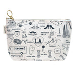 Los Angeles Zipped Pouch